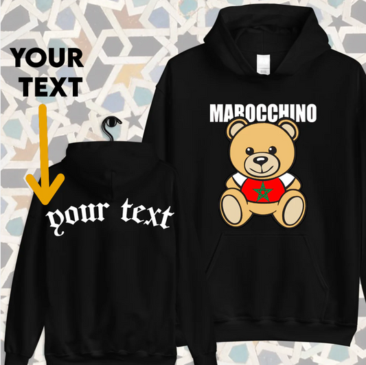 MAROCCHINO BEAR HOODIE UNISEX