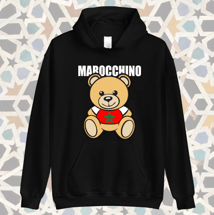 MAROCCHINO BEAR HOODIE UNISEX